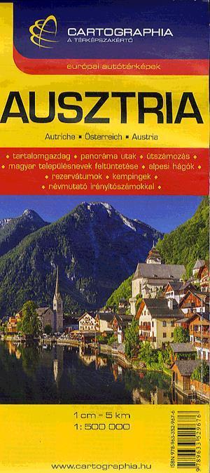 Ausztria / Austria 1 : 500 000 - Autótérkép (külföld)